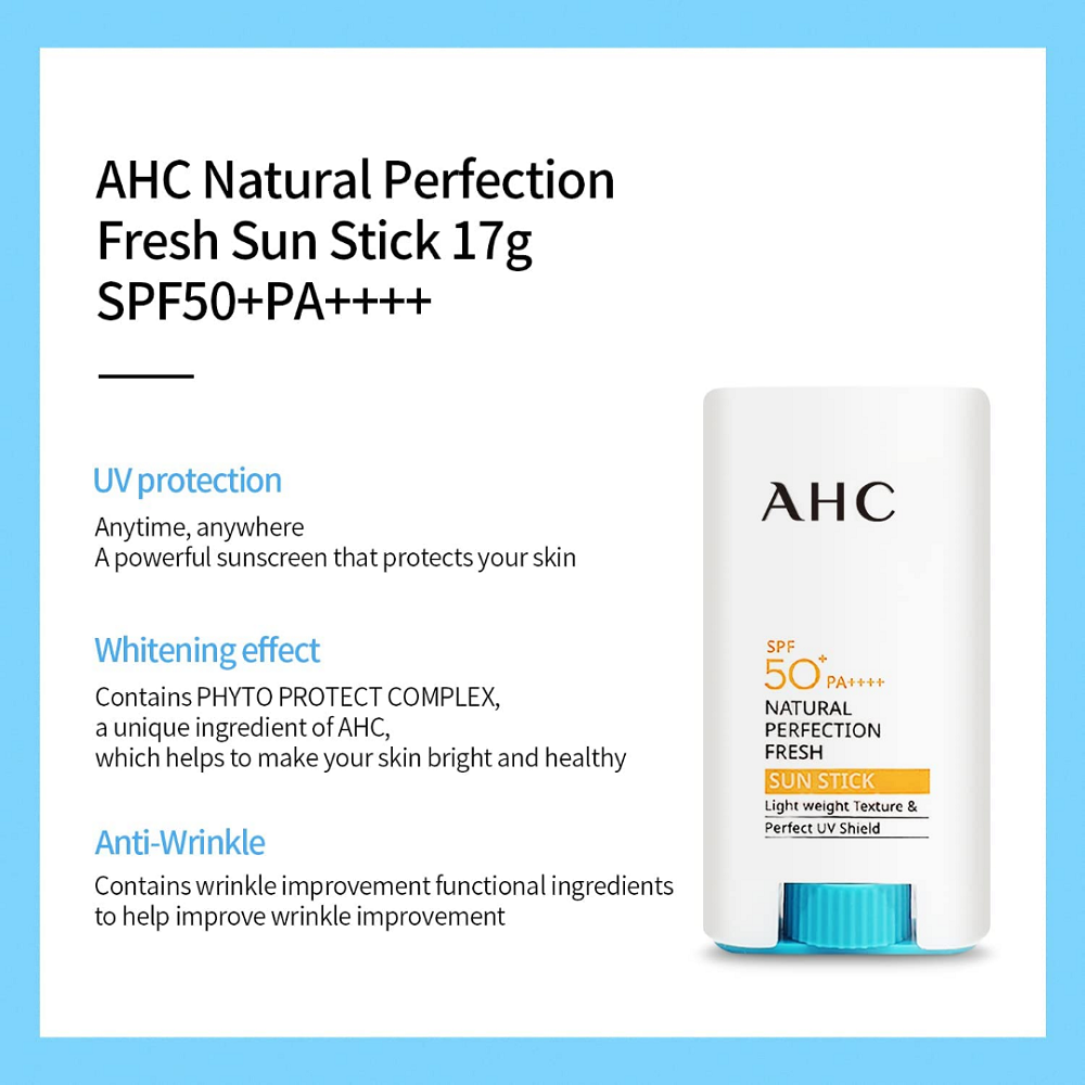 A.H.C Natural Perfection Fresh Sun Stick SPF50+ PA++++ 17g / 0.59oz
